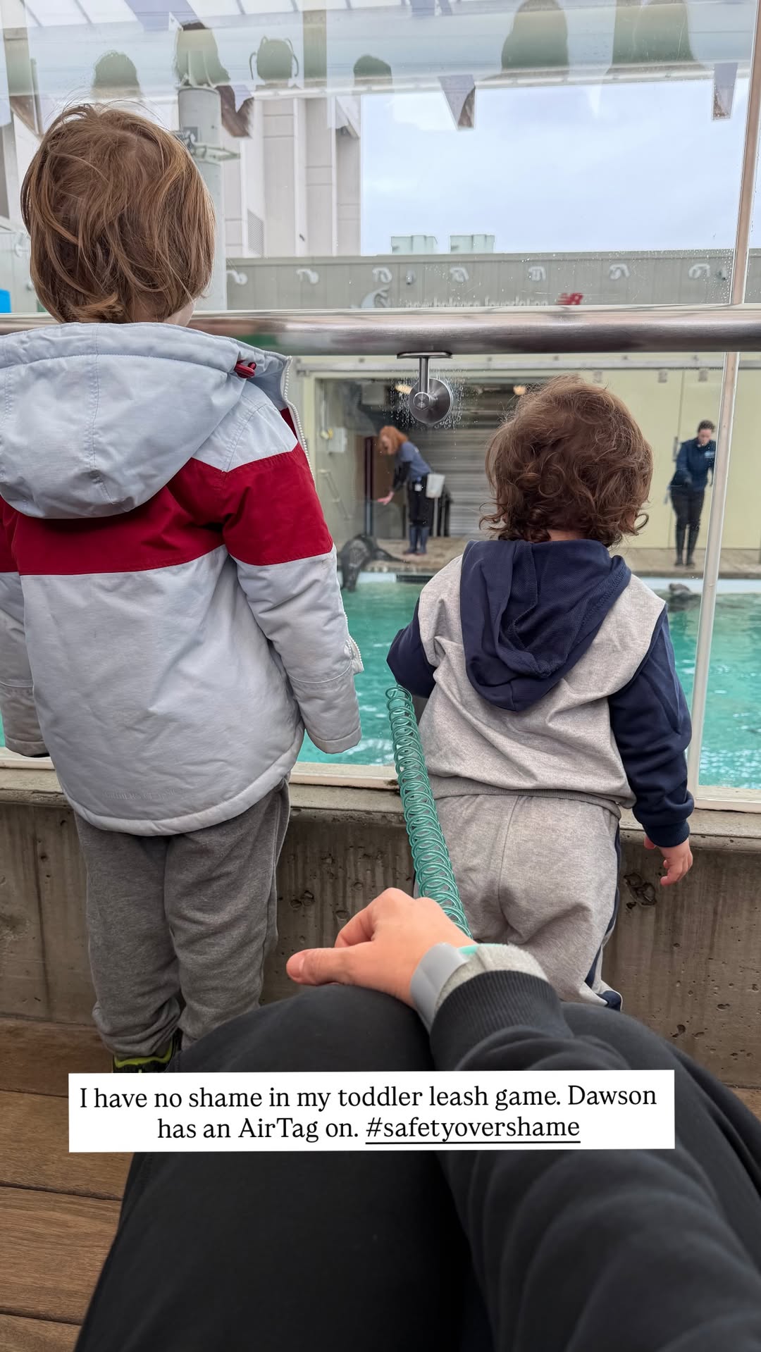 RHORI's Ashley Defends Putting Her 2 Kids on Leashes During Solo Zoo Outing