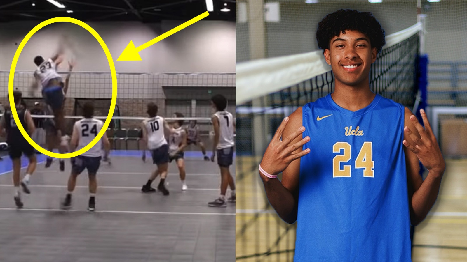 17-Year-Old USA Volleyball Star Uses Ridiculous Vertical To Get His ENTIRE CHEST Above The Net