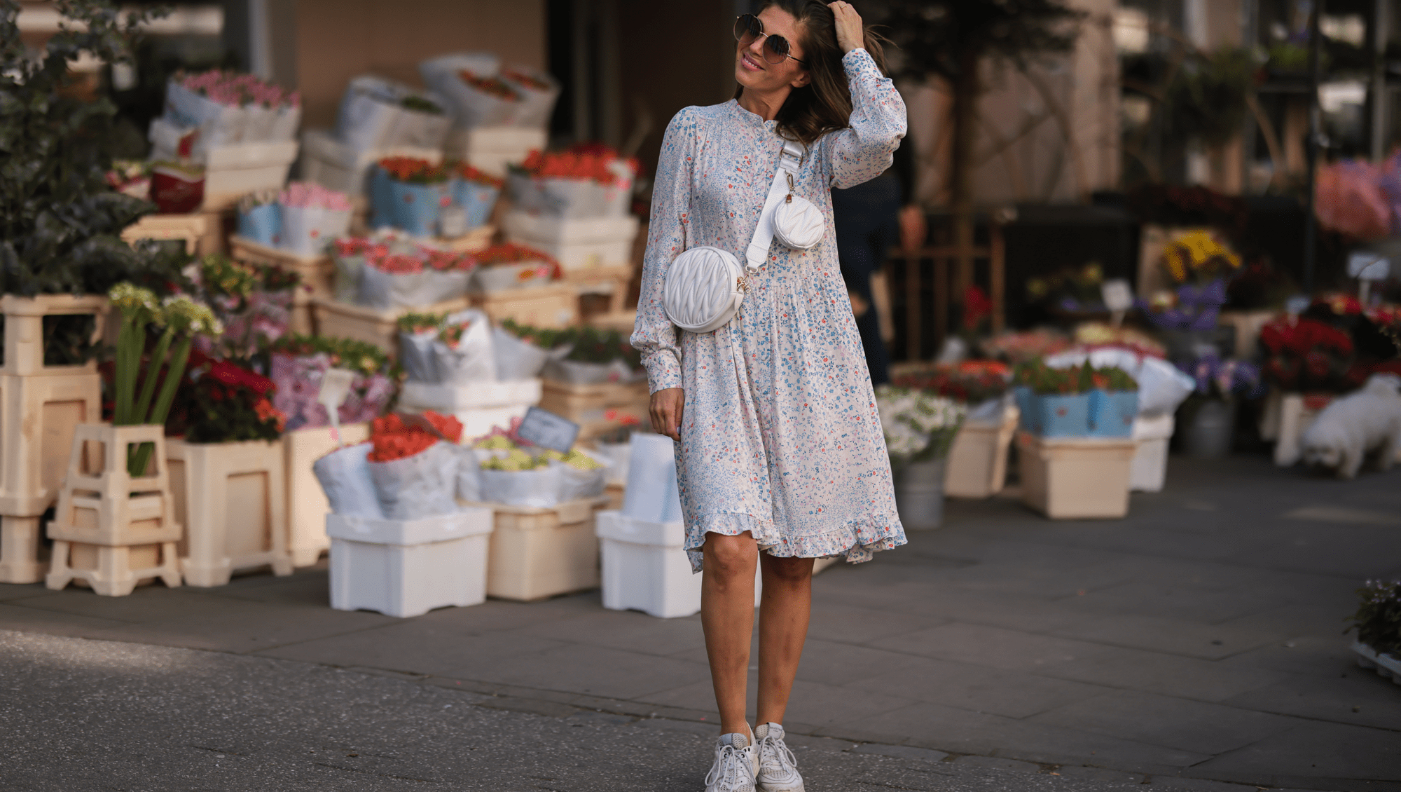 17 Floral Dresses That Pair With Sneakers to Create Cute Spring Outfits