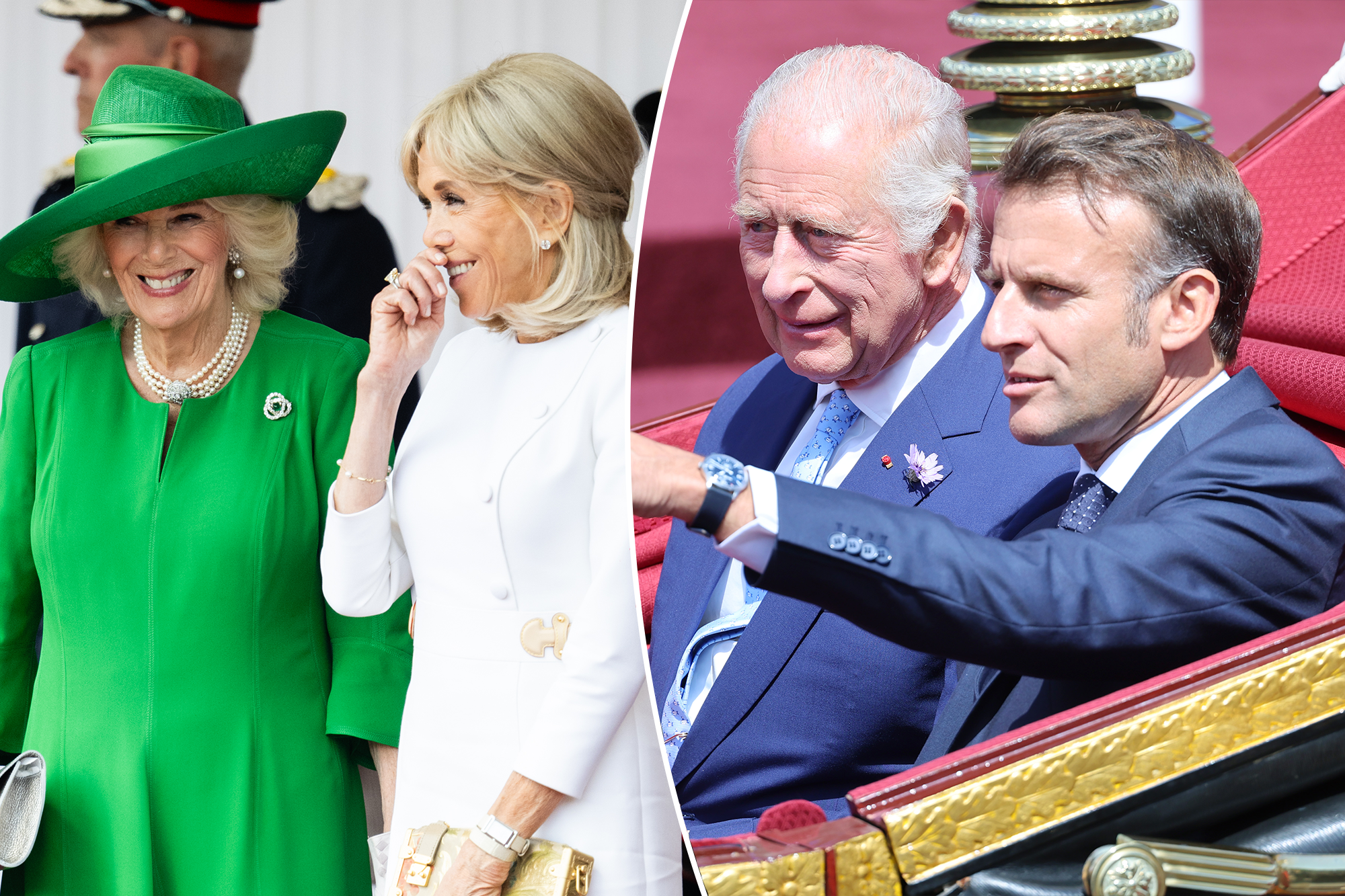 Royals welcome French President Emmanuel Macron and his wife Brigitte to Windsor Castle