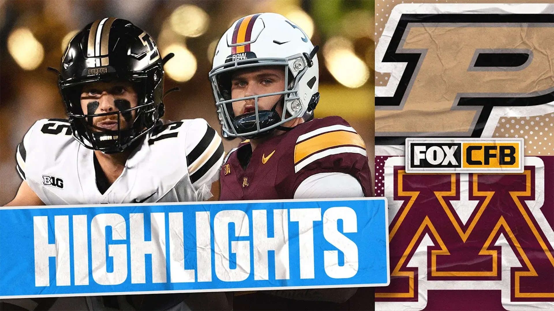 Purdue Boilermakers vs. Minnesota Golden Gophers Highlights | FOX College Football