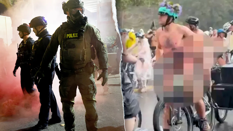 'Unsightly tactics': Feds react to nude bicycle protesters who bared all outside ICE facility