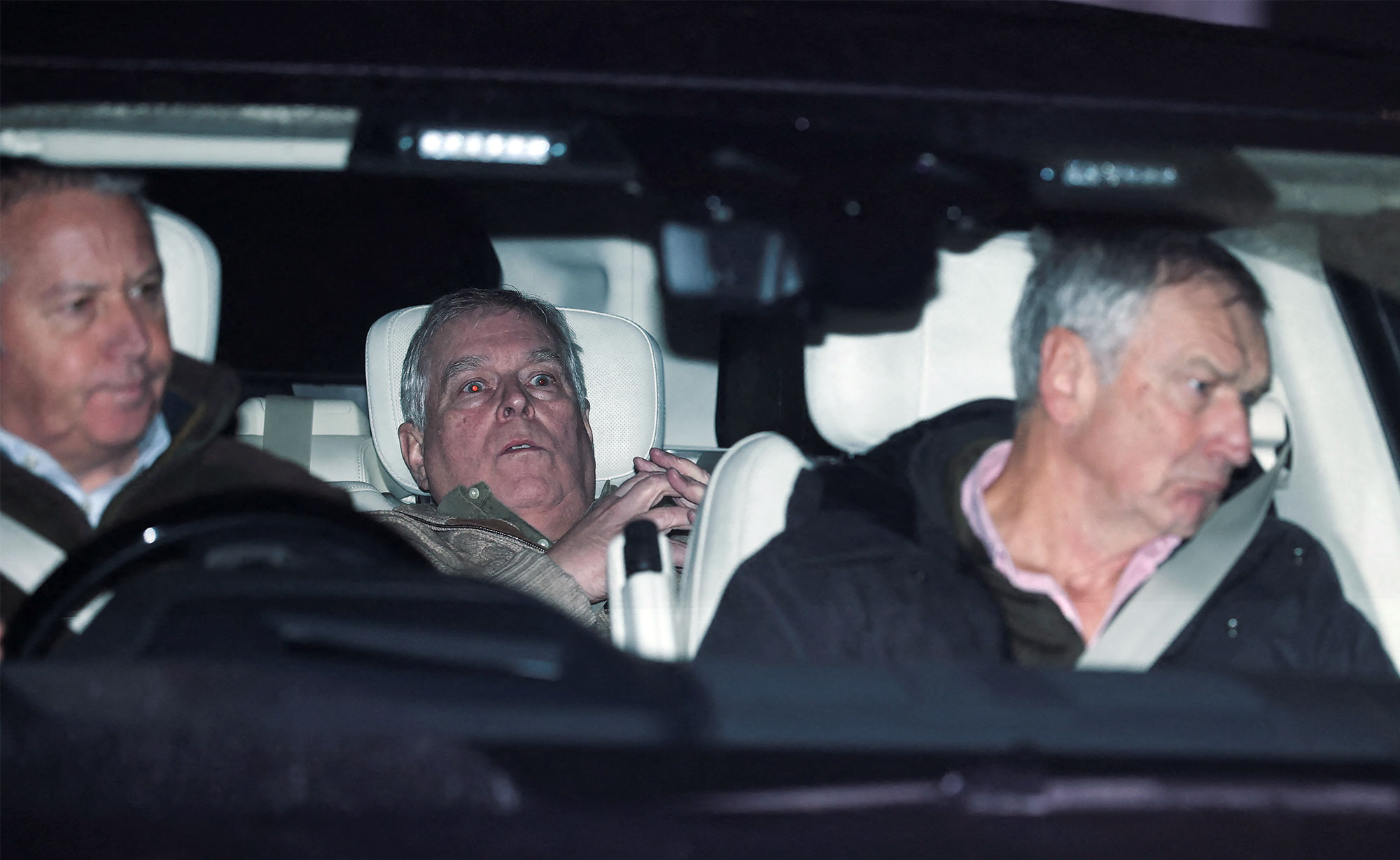 Prince Andrew Looks Distressed in 1st Sighting After Arrest