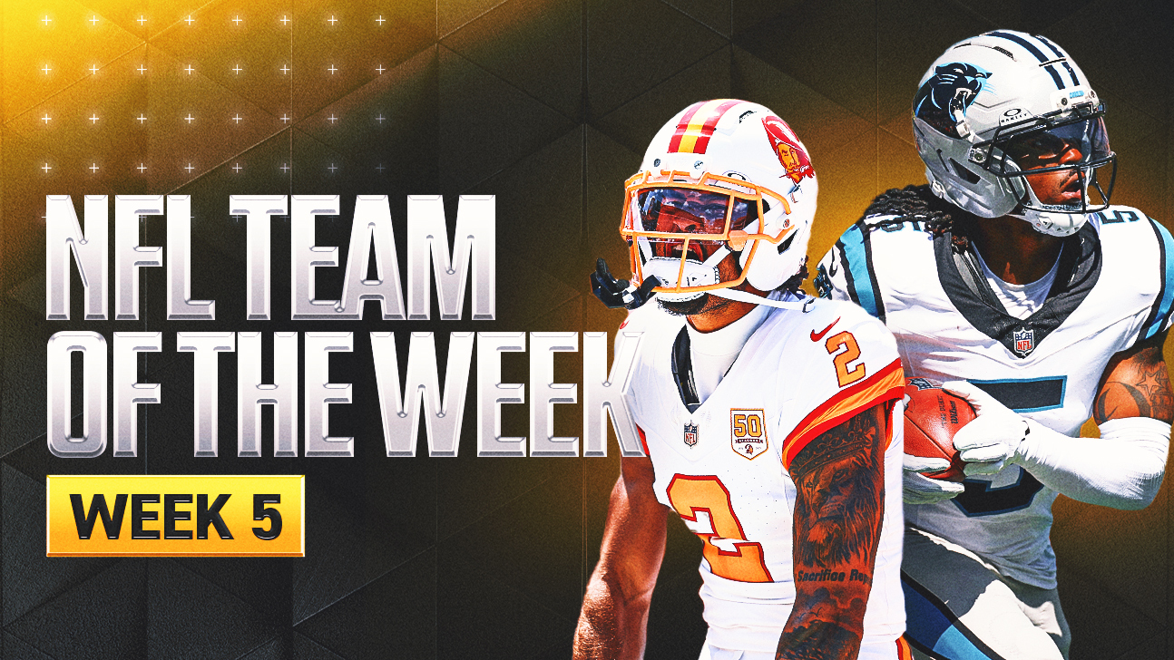 NFL Week 5 Team of the Week: Rico Dowdle Fills In and Shines on Sunday