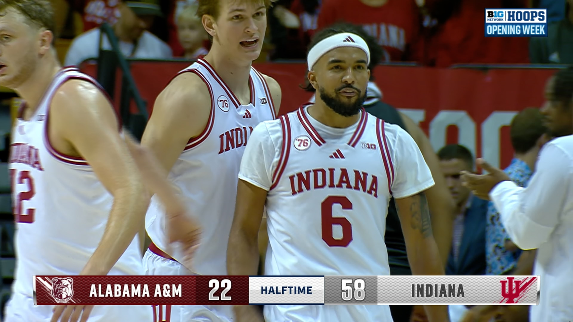 Tayton Conerway's driving layup finishes seals Indiana's DOMINANT first half vs. Alabama A&amp;M