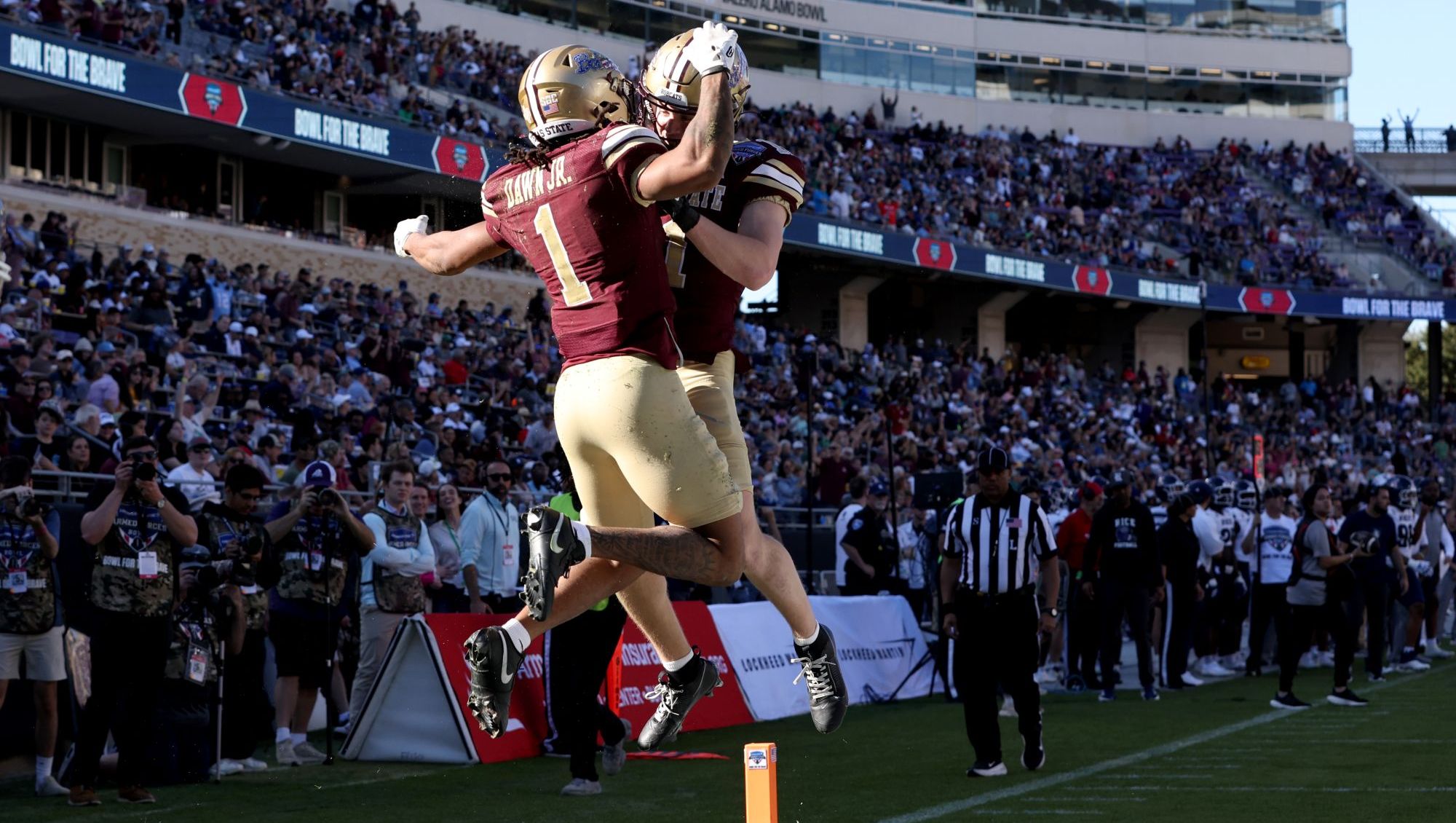 Parachutist at Armed Forces Bowl Gets Caught On Wire In Scary Pregame Moment