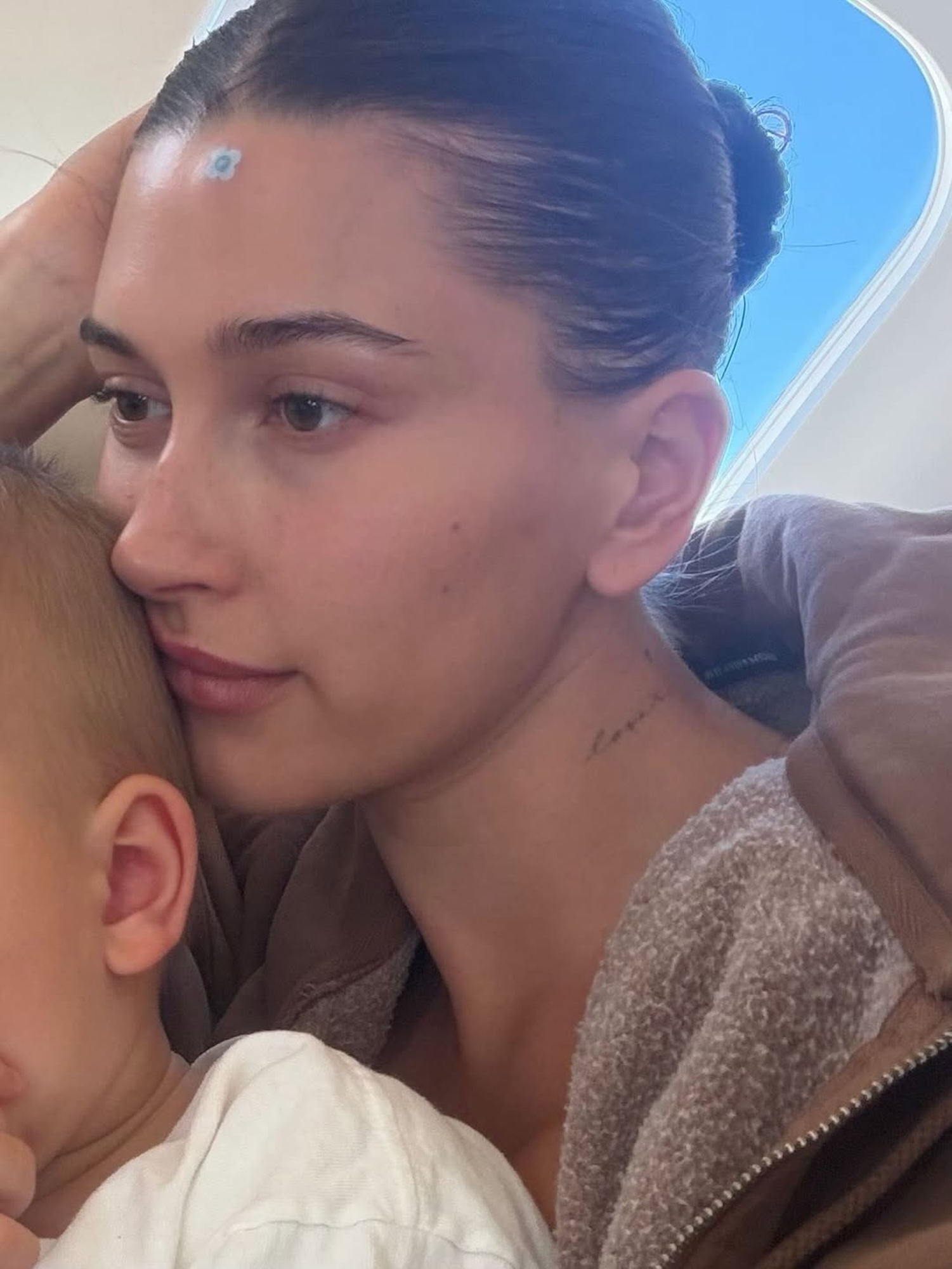 Hailey Bieber Cuddles With Son Jack, 19 Months, in Rare Photo