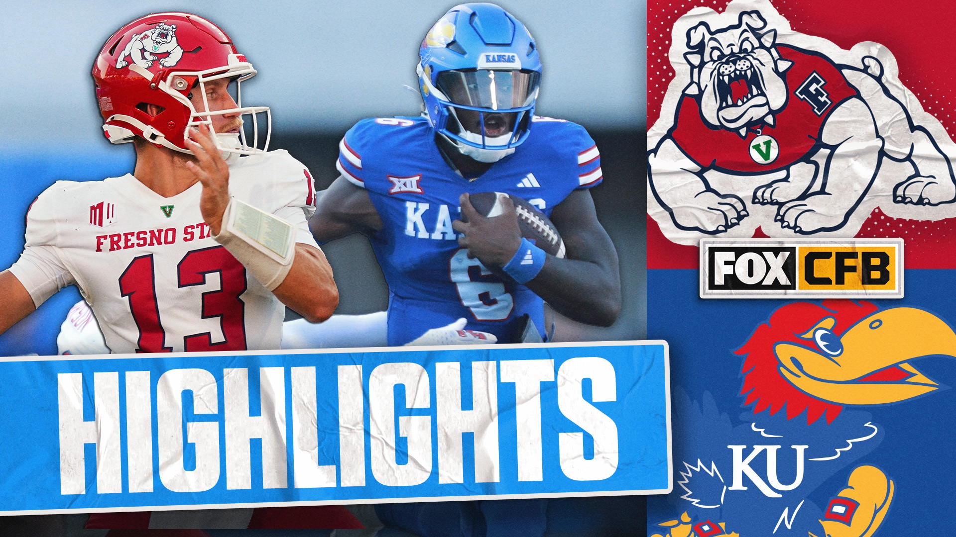 Fresno State Bulldogs vs. Kansas Jayhawks Highlights | FOX College Football