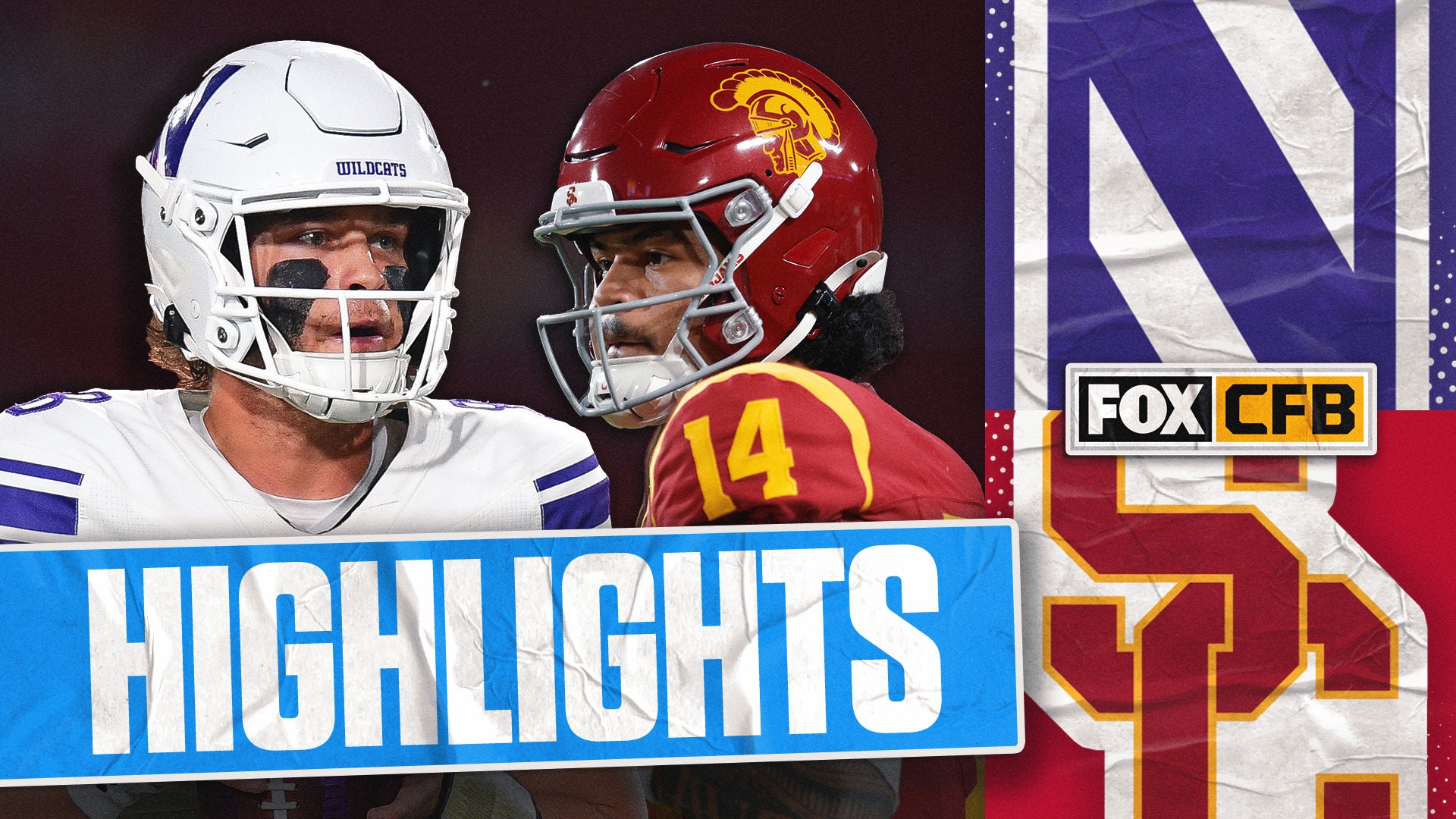 Northwestern Wildcats vs. No. 19 USC Trojans Highlights | FOX College Football