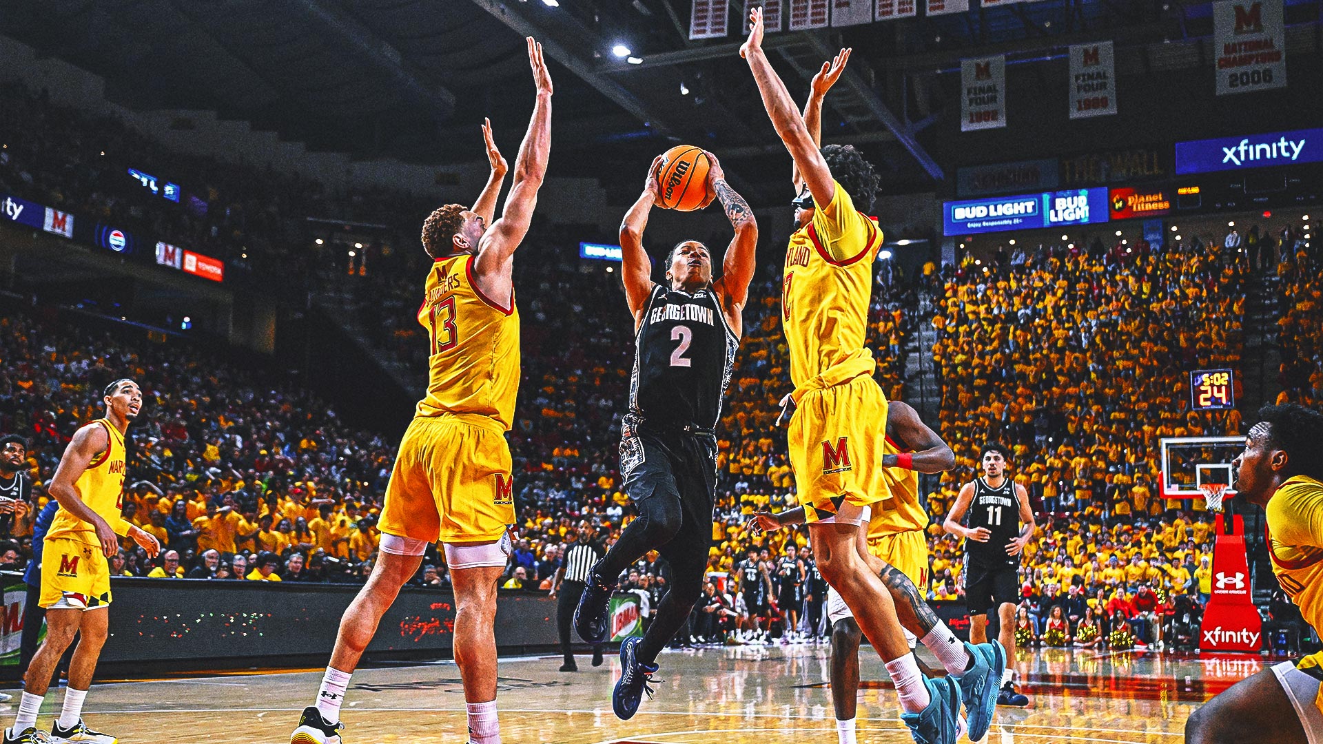 Malik Mack's 19 Points Lead Georgetown Past Maryland, 70-60