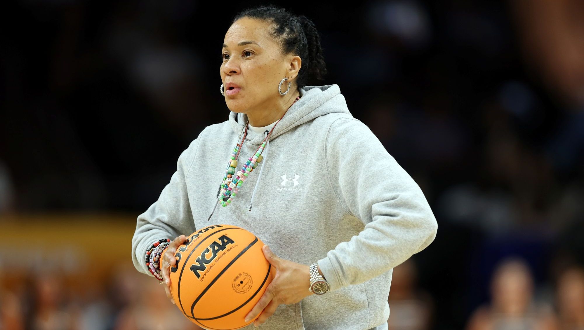Coach Dawn Staley Breaks Silence On ‘Disheartening’ Geno Auriemma Drama