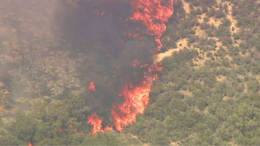 Evacuation orders in place as crews make progress on Riverside County blaze