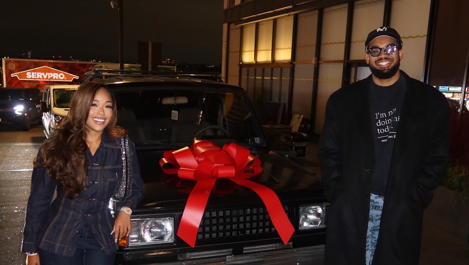 Jordyn Woods Surprises BF Karl-Anthony Towns With His Mom's Old Car for BDay
