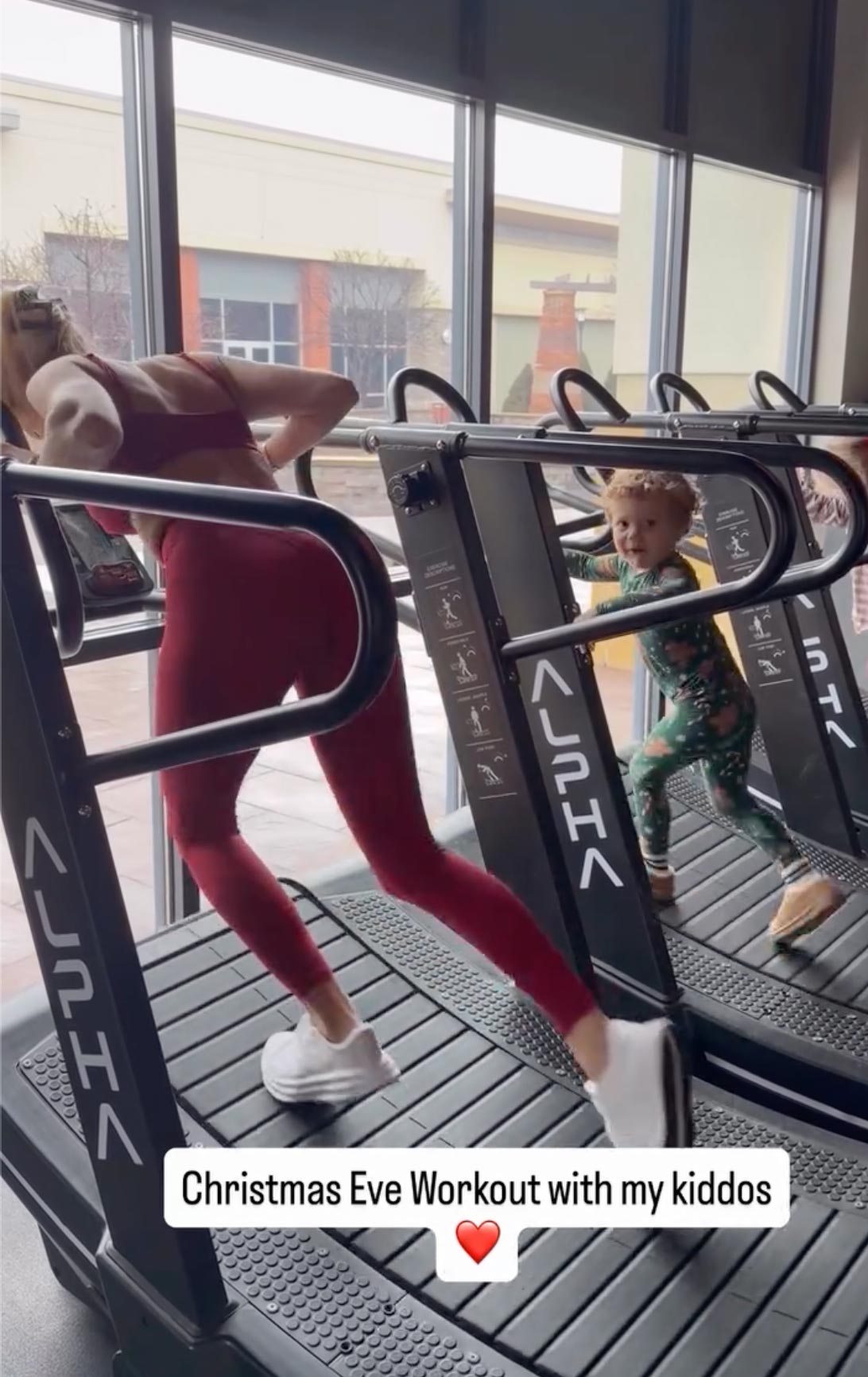 Patrick and Brittany Mahomes' Kids Fall on Treadmill Amid Mom's Holiday Workout