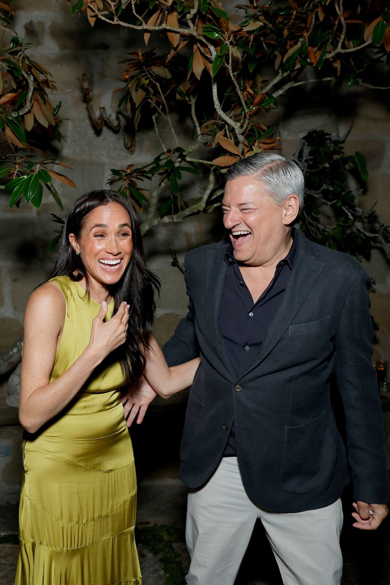 Prince Harry and Meghan Markle Pose With Netflix CEO at 'Beef' Season 2 Party in Montecito