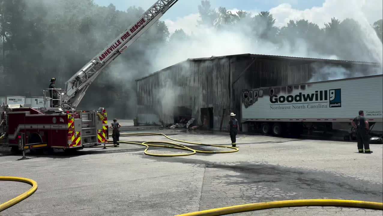Goodwill warehouse destroyed after blaze