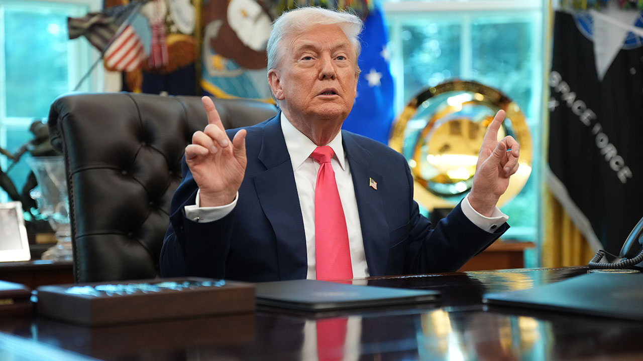 Trump touts private sector job growth, efforts to shrink federal workforce