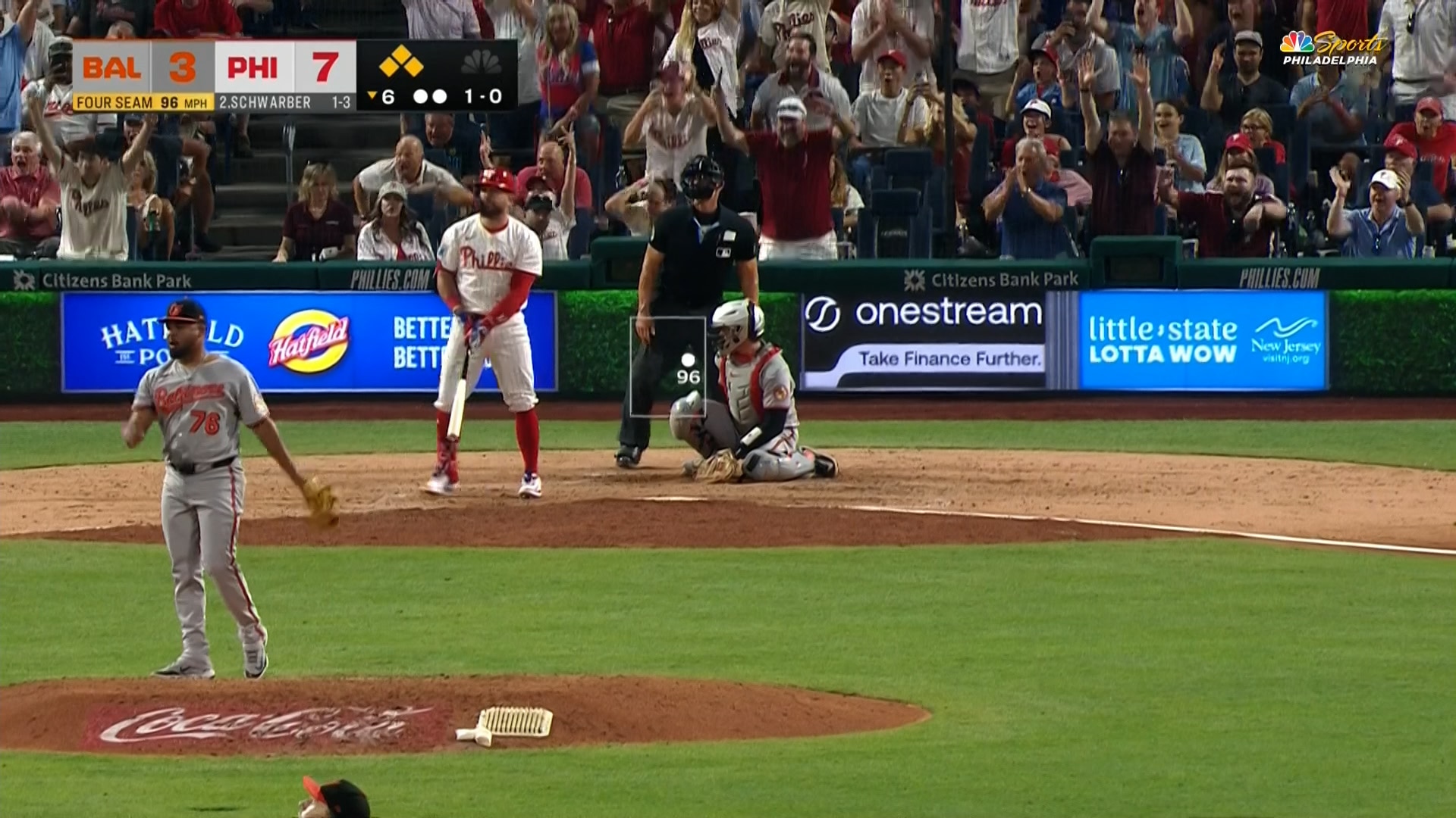 Kyle Schwarber hits grand slam for 40th HR of season, Phillies lead 11–3 vs. Orioles