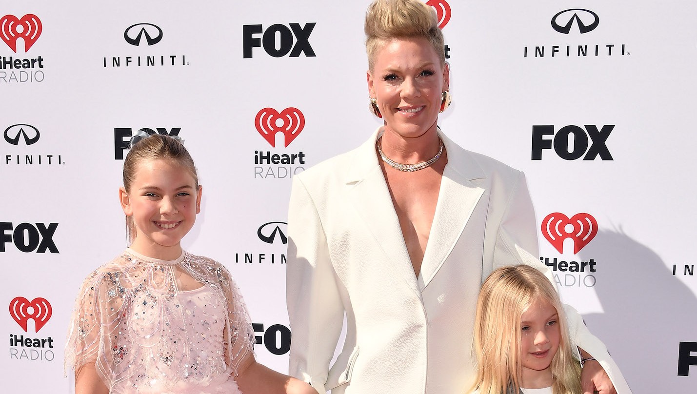 Pink Poses With Her Kids in Rare Family Photo at 'Hamilton' on Broadway