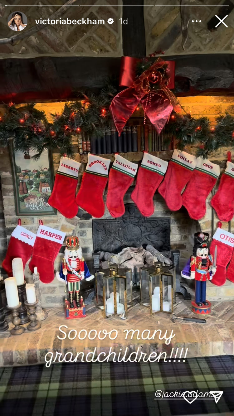 Brooklyn Beckham Included In Grandparents’ Stocking Display Amid Family Drama