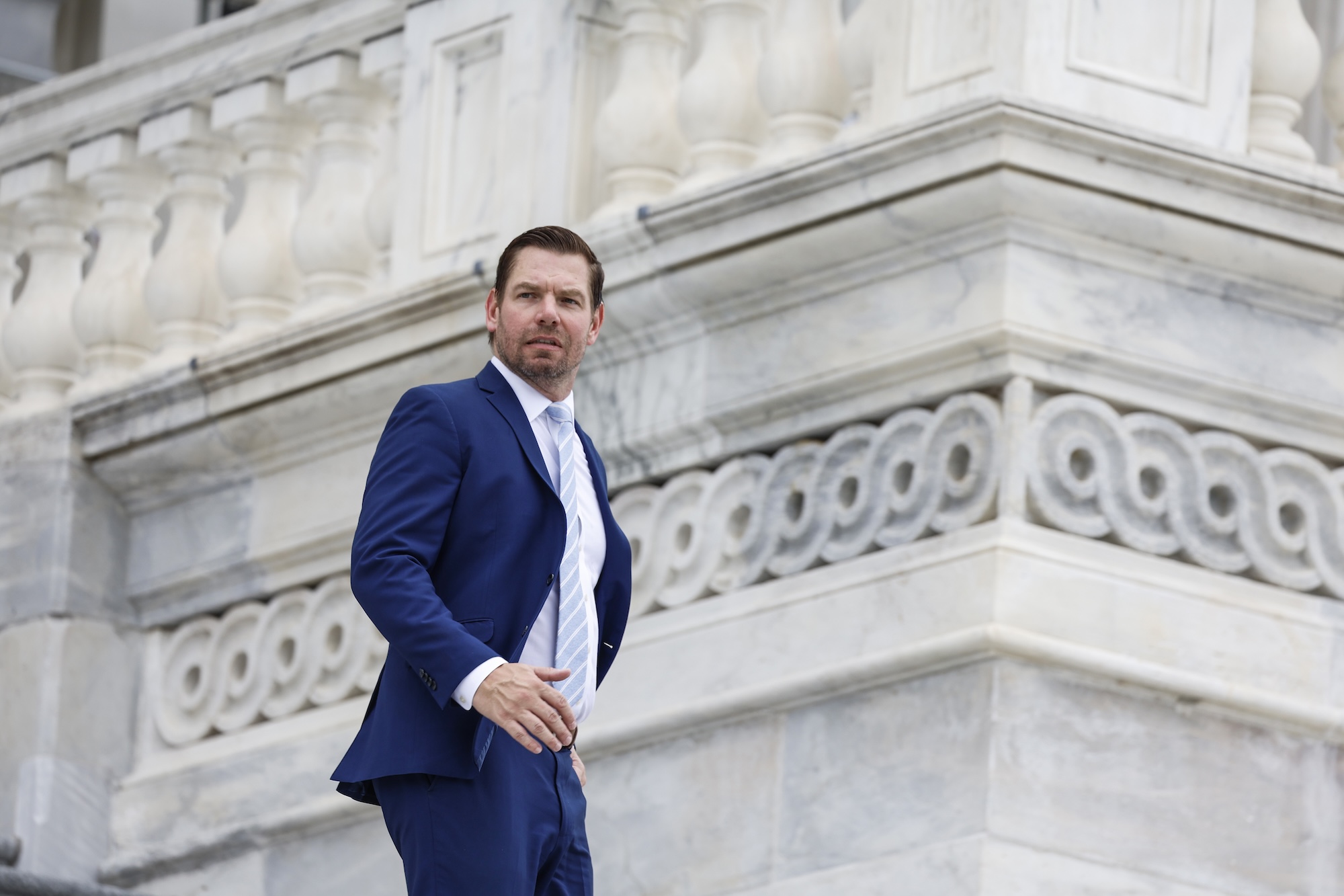 Nancy Pelosi and More Democrats React to Eric Swalwell Abuse Allegations