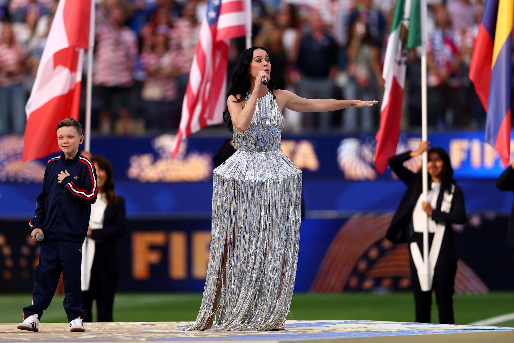 Katy Perry and Justin Trudeau Cuddle Up at Team USA's 1st World Cup Match