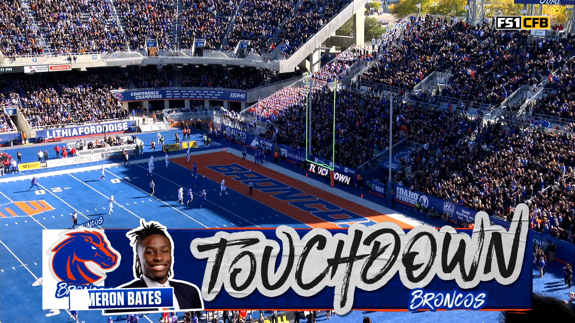 Boise State’s Cameron Bates rushes 35-yard TD, extending lead over UNLV