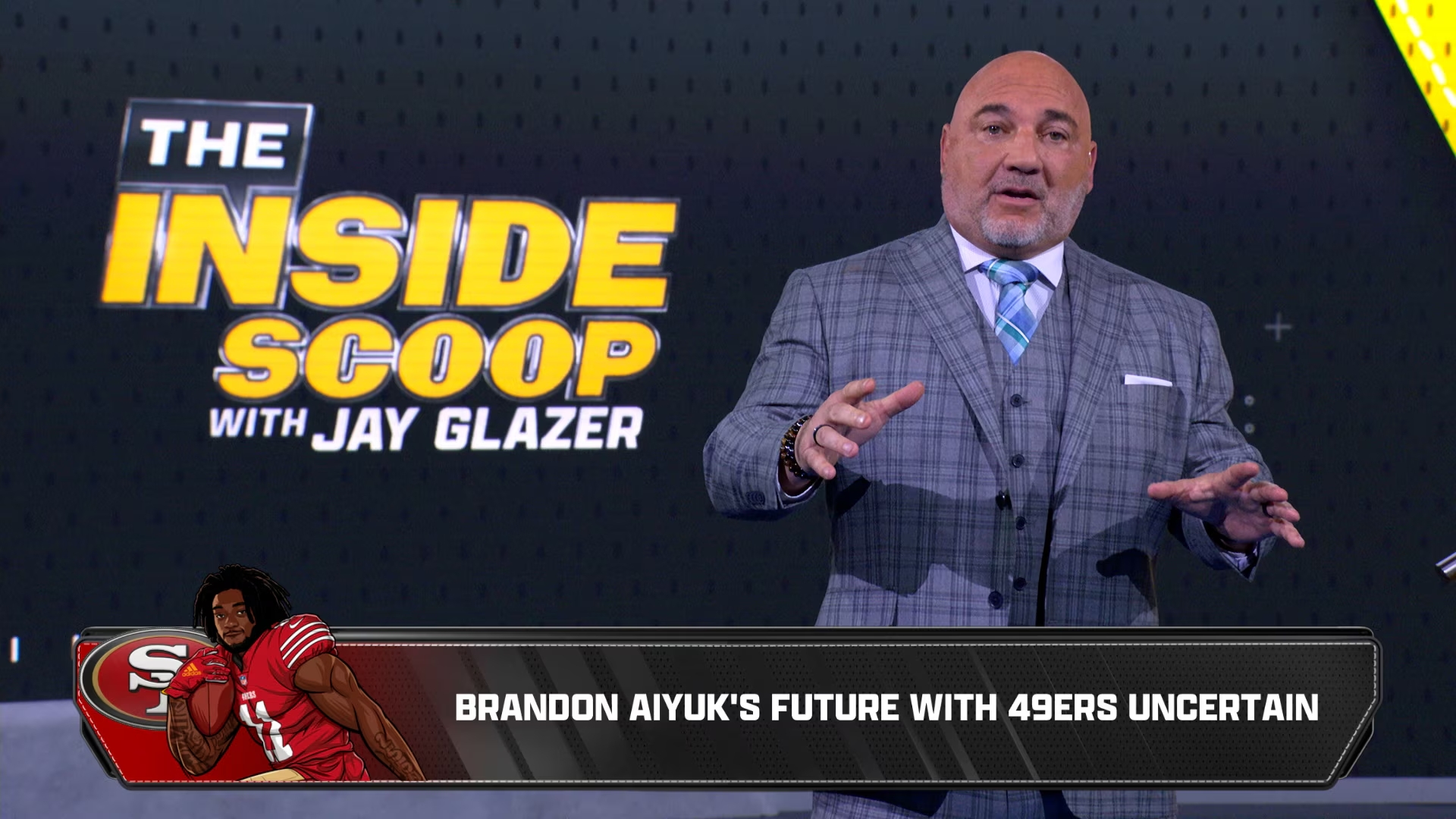 Jay Glazer: 49ers WR Brandon Aiyuk's 'Career in San Francisco Is Probably Over'