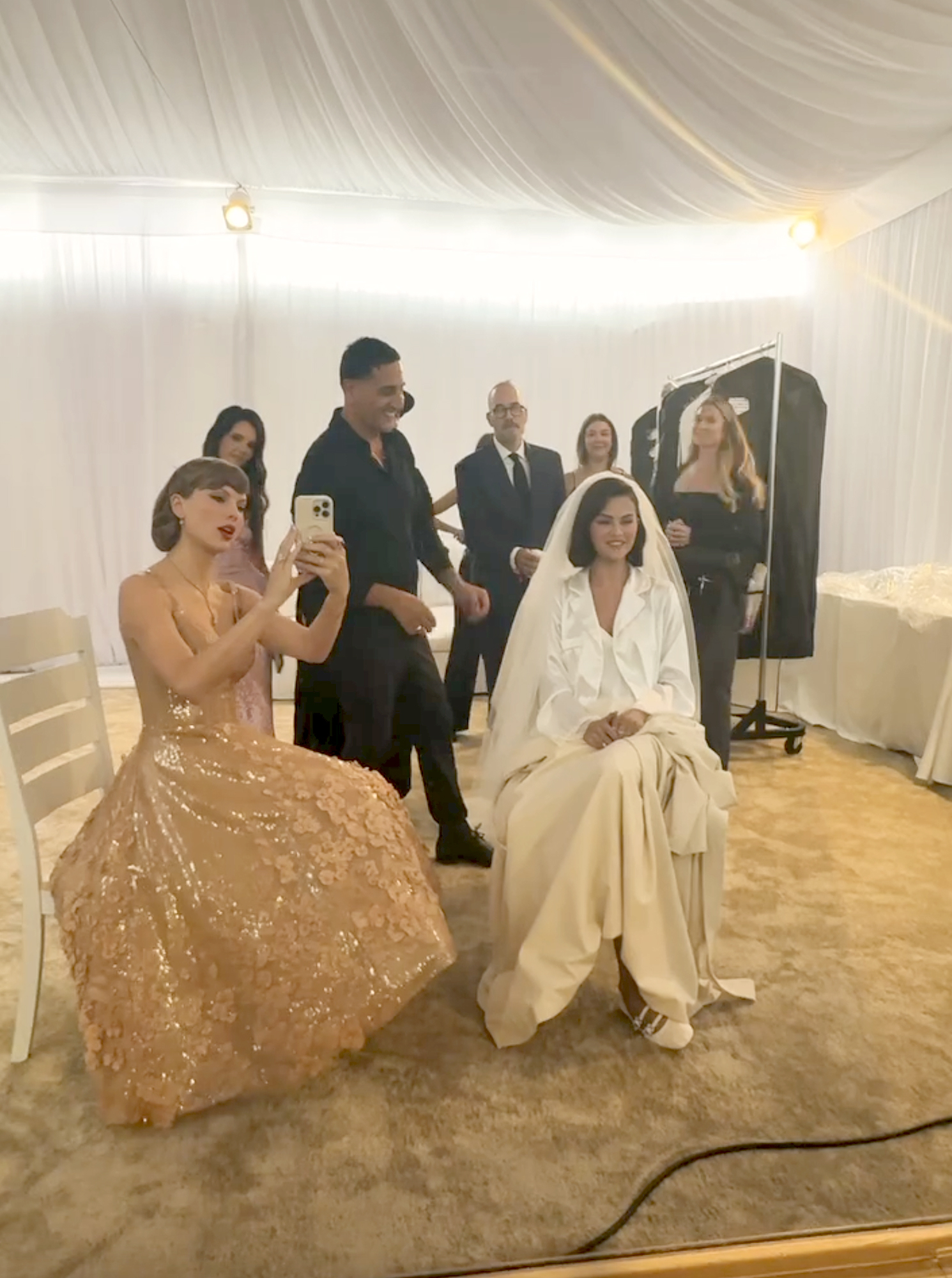 Taylor Swift's Oscar de la Renta Gown at Selena Gomez's Wedding Revealed