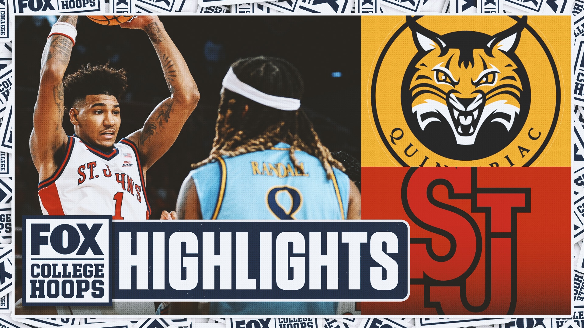 Quinnipiac Bobcats vs. No. 5 St. John’s Red Storm | FOX College Hoops