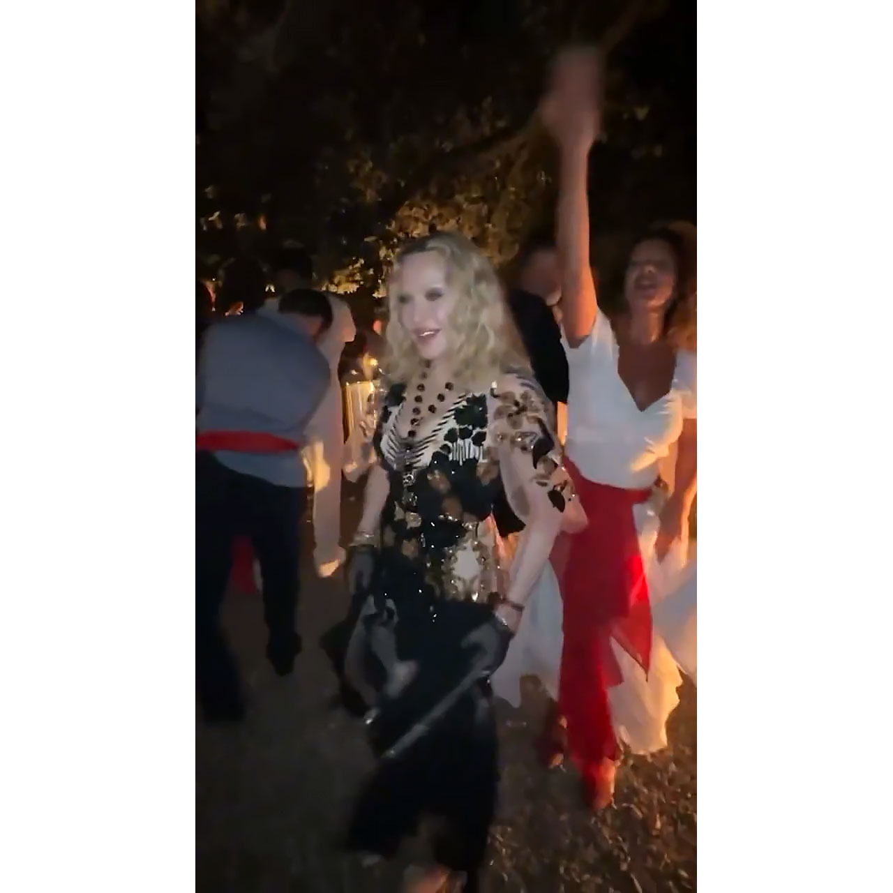 Madonna Stuns in a Bedazzled Corset and Fishnets on 67th Birthday