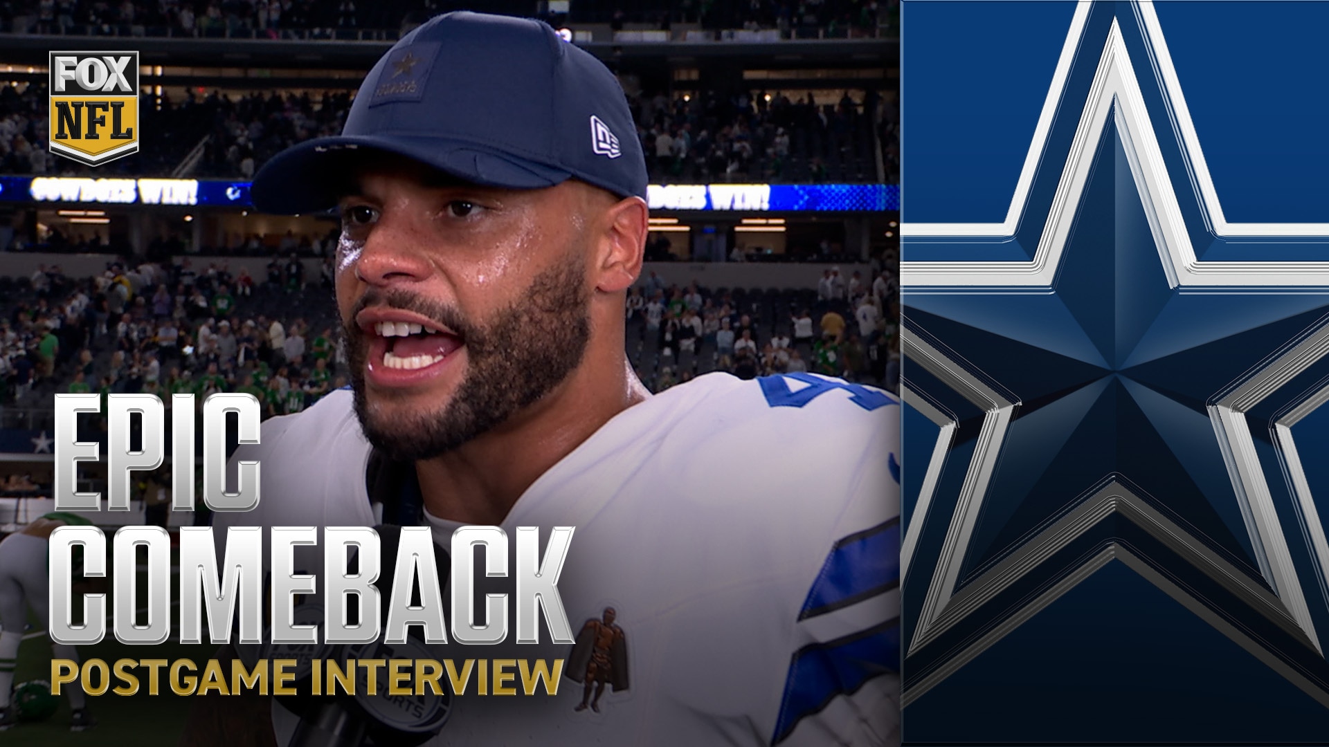 'That was for Marshawn' - Dak Prescott after Cowboys' comeback win over Eagles | NFL on FOX