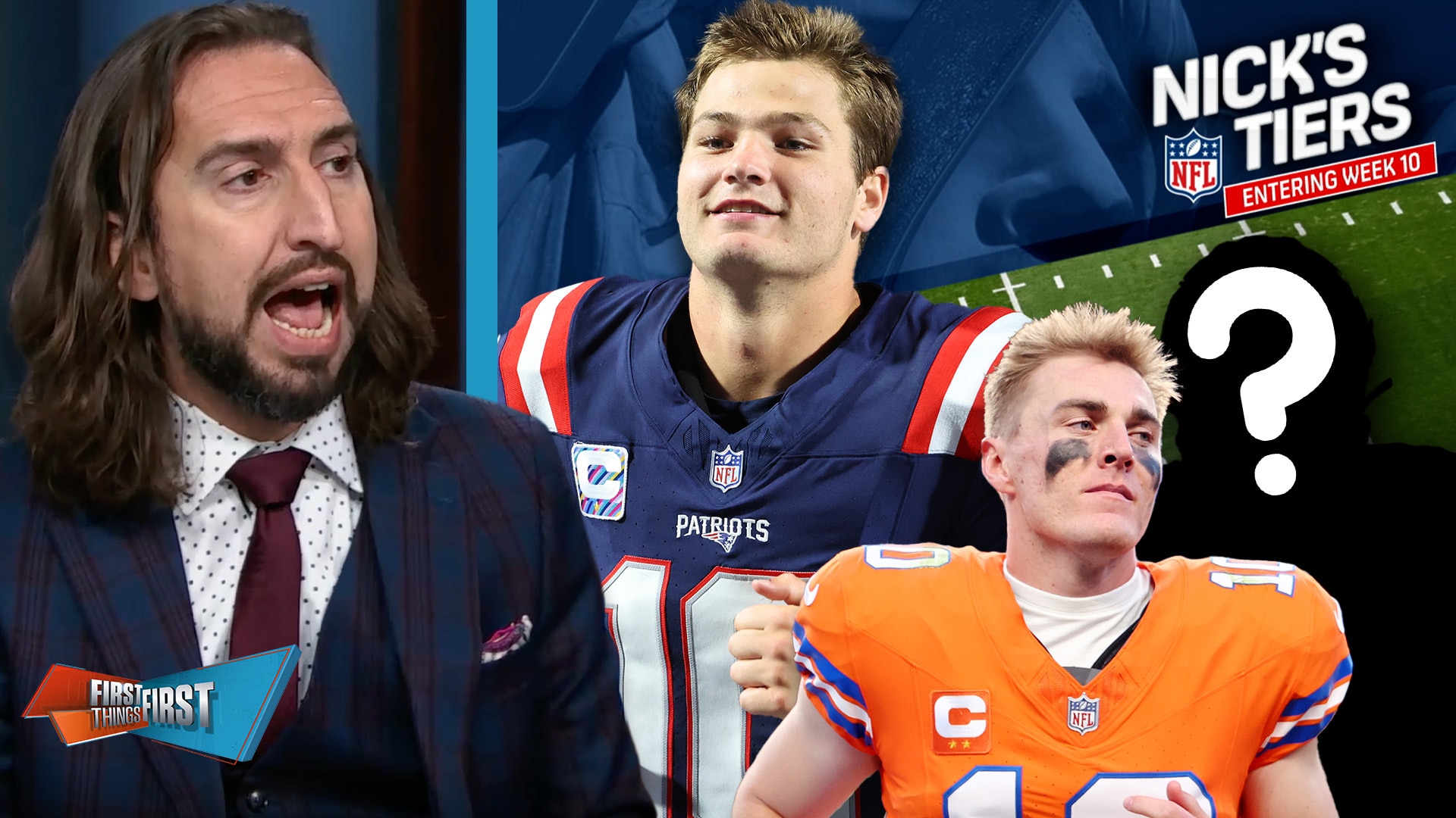 Nick Wright’s Tiers ignite debate — are the Patriots for real &amp; did the Broncos get disrespected? 😳